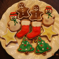 Christmas Cookies For Dogs! Here are Christmas cookies I made for our dog and some of our local friends! Everything is doggie safe! Cookie dough and icing!