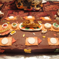 Thanksgiving Feast I have to thank all the other members of CakeCentral for inspiring me to make this cake! I had so much fun making this one!