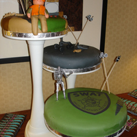 Husbands 40Th Birthday I did a set of 3 cakes that were all about him! He enjoys hunting, working out and is nicknamed the "T-1000" by friends at work...