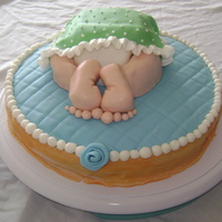 Baby I just had to try one of these baby rump cakes. These are too cute! Thanks for the tutorial!