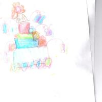 My 6 Year Old Did This My oldest daughter came up with this cake idea on her own. She said she wants it for her 10th birthday. The brown looking item on the top...