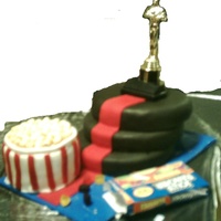 Stardom Sleepover Our Church had an MPact sleepover with a movie theme. This is the cake I came up with. The Oscar on top is the only non edible element. The...