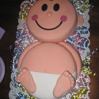 Wilton Baby Made this for a baby shower w/ fondant. I thought it turned out so cute!