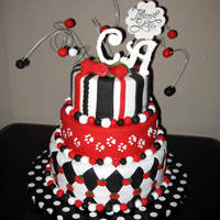 We Love Teachers!! I made this cake for a Teacher Appreciation Luncheon at my son's school. It was my first 3 tier cake, and my 4th fondant cake. All...