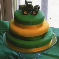 John Deer My very first cake, and LOVED it. This was made for a friends baby shower - whose theme is John Deer. All marshmallow fondant.