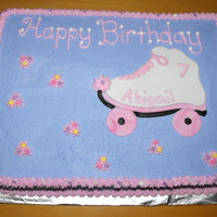 Rollerskate Birthday Cake Skate made out of fondant...