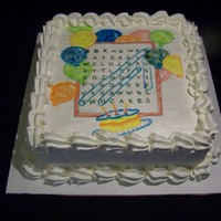 Word Search Cake 