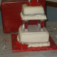 Sweet 16Th Birthday 2 tiered fondant cake