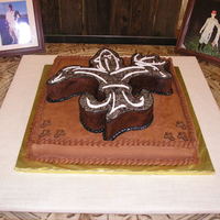 Fleur De Lis Groom's Cake Sportsman Fleur De Lis
