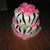 Birthday Cake For a 15 year old girl. My first paid cake order! TFL...