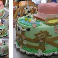 Cowgirl On The Farm This cake was inspired by the B-Day girls love for horses, a real cowgirl at heart! Her party was held at a local farm/petting zoo. The 12&...