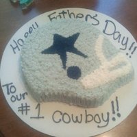 Cowboys Fan WASC in the wilton helmet pan....made for a Dalas Cowboys fan