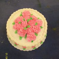 First Rose Cake - Final Cake Of Course 1 This as the first time that I made roses... what a great day! I DID IT!!!!