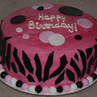 Pink Zebra Cake 