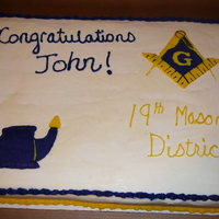 Masonic Lodge Cake 