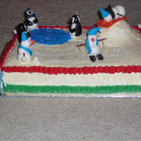 Snowman Christmas Cake 