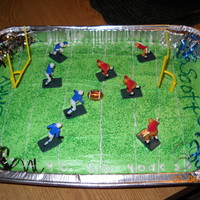 Football Birthday! Made for my brothers who share the same birthday 2 years a part. Just happens to be on Superbowl unday every year.