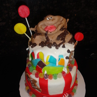 Candyland My 16 year old son requested a "candyland" themed cake for his birthday as it was his all time favorite game. He asked that I...