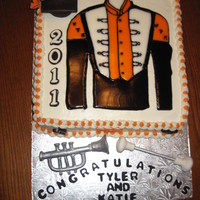 Ut Volunteer Graduation Cake Cake made for co-worker's son and his girlfriend, both in the Pride of the Southland band at the University of Tennessee Knoxville. As...