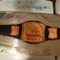 Wwe Cake this cake was a pain! but my son loves wrestling..all bc and mmf