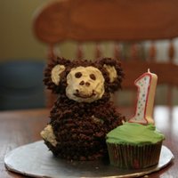 1St Birthday Monkey! I made this for my little cousins first birthday! he didnt destroy it like expected. which could have been a good thing or a bad thing. But...