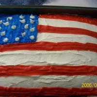 Flag Cake This is my first cake Im actually quite happy with it!