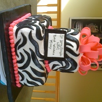 First Try With Fondant My fondant class doesn't start until next month, but figured I would try it for this cake. It was for a bachelorette party. I got the...