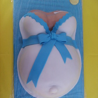 Baby Shower my 1st prego belly cake made this one for my cuzin