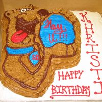 Guess Who This is a sheet cake that was done for a birthday.