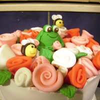 Frog And Flowers 