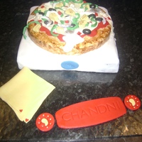 Pizza And Pizza Box Cake 