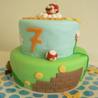 Super Mario! Super Mario cake for our nephew!