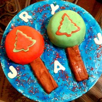 Maracas Navidenas este es mi 2do cake, espero le gusten