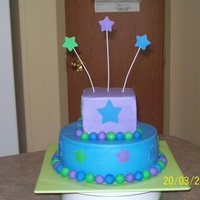 Starry Birthday Cake Birthday cake made for my sister-in-laws best friend on her 21st birthday. Buttercream icing with fondant accents. She wanted something...