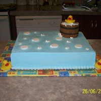 Ducky In A Tub My sister-in-laws best friend is having a baby boy and she picked this cake out, thanks to Connie1027 for the help. It doesn't look as...