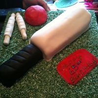 Cricket Bat Cake cricket bat sponge cake.
