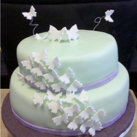 Puamana's Bridal Shower Bride-to-be loves butterflies and her wedding colors are purple and green. Design is a play off of her invite which was various shades of...