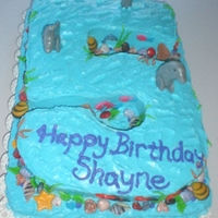 Shayne's Underwater Adventure For my cousin's little girl, who has been obsessed with dolphins since she got to swim with one earlier in the year. I took a 4 layer...