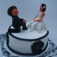 Bride And Groom This cake was one of tree cakes for a wedding.