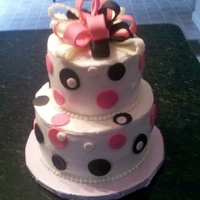 Pink And Black Polka Dots 