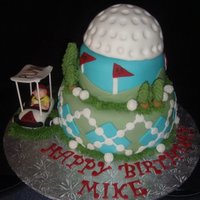 Golf Birthday Cake 