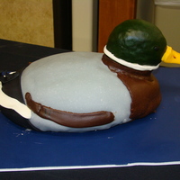 Mallard Duck This is one of three cakes I made for Saline County Ducks Unlimited Banquet. Chocolate cake and head is RKT.