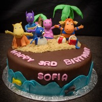 Backyardigans At The Beach A friend of mine has a little girl who is just crazy about the Backyardigans so this one was a special treat to do for sweet Sofia!