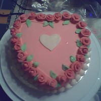 Rose Heart Just thought this was such a pretty cake and wanted to make it.