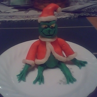 Grinch This was my first try with modeling chocolate.