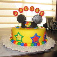 Mickey Mouse Birthday Cake This cake was base on aemommy wonderful cake. I made this cake as practice cake for my son's second birthday as I hadn't...