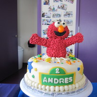 Elmo Birthday Cake Yet another Elmo birthday cake. This one is inspired by afunk Spencer's Elmo Birthday cake. Mine is not near close to afunk's...