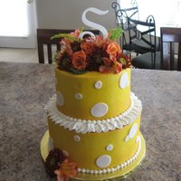 Fall Shower Cake fall baby shower cake with fresh flowers