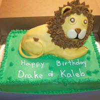 Lion Birthday Cake 
