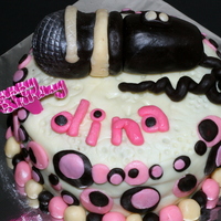 Microphone Cake I made this for Dina birthday. She like singing. I made this from Chocolate Modelling